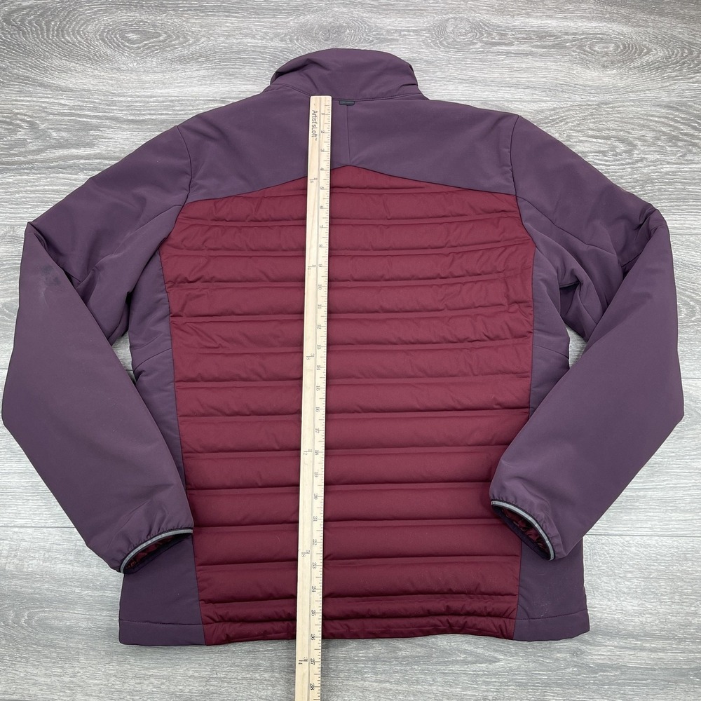 Mountain Hardwear Jacket Mens Medium M Red Full Zip Mock Duck Down Puffer Coat - Picture 13 of 16